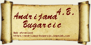 Andrijana Bugarčić vizit kartica